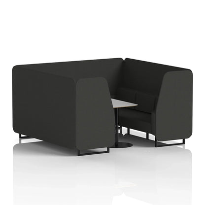 Brixworth Booth in Single Tone - 6 Seater with Grey Table
