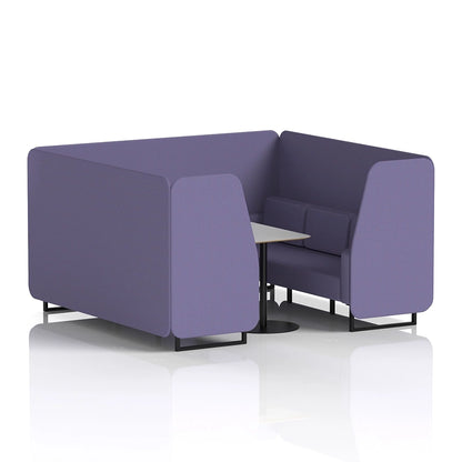 Brixworth Booth in Single Tone - 6 Seater with Grey Table