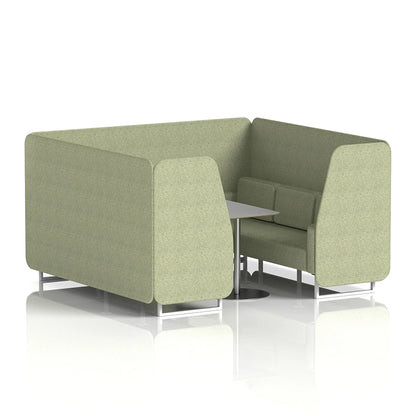 Brixworth Booth in Single Tone - 6 Seater with Grey Table