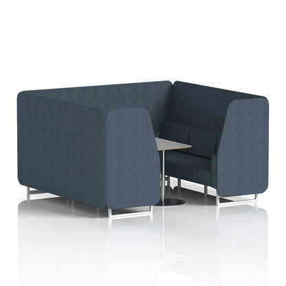 Brixworth Booth in Single Tone - 6 Seater with Grey Table