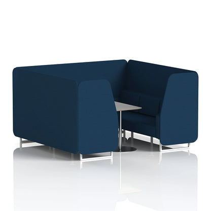 Brixworth Booth in Single Tone - 6 Seater with Grey Table