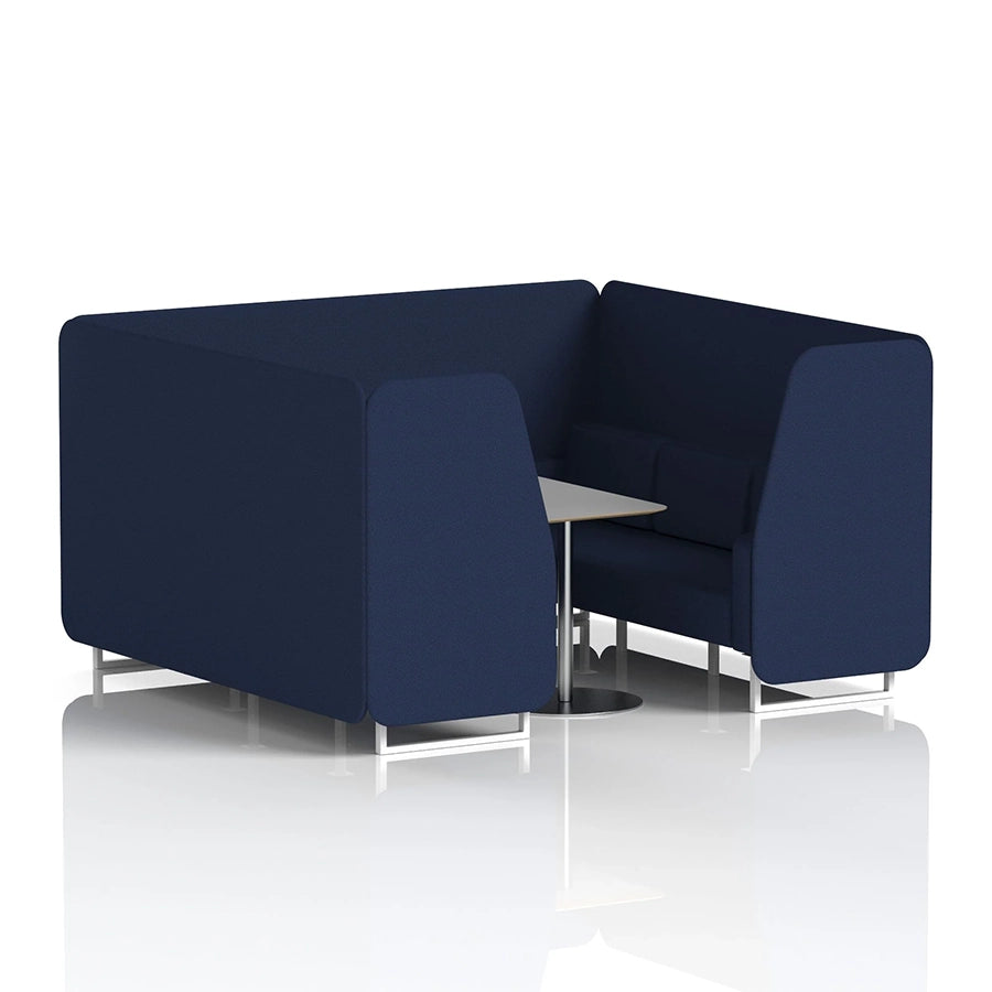 Brixworth Booth in Single Tone - 6 Seater with Grey Table