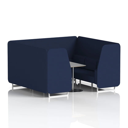 Brixworth Booth in Single Tone - 6 Seater with Grey Table