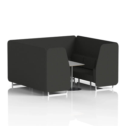 Brixworth Booth in Single Tone - 6 Seater with Grey Table