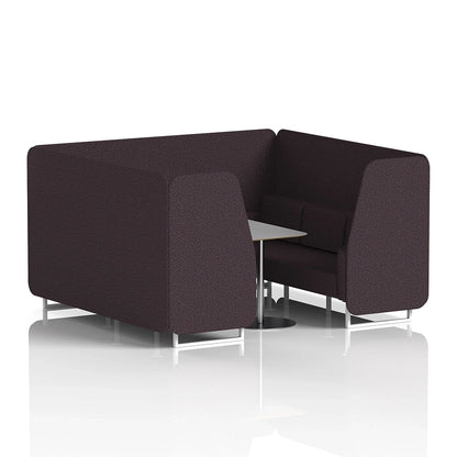 Brixworth Booth in Single Tone - 6 Seater with Grey Table