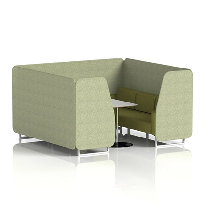 Brixworth Booth in Two Tone - 6 Seater with Grey Table