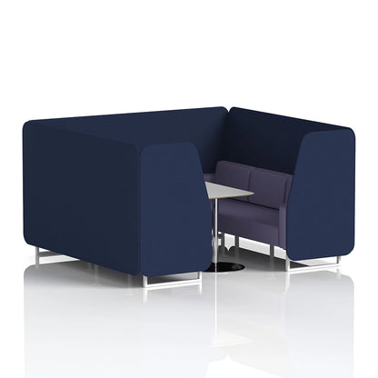 Brixworth Booth in Two Tone - 6 Seater with Grey Table