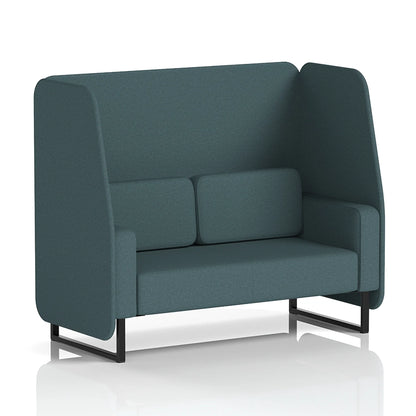 Brixworth Open Booth in Single Tone - 2 Seater