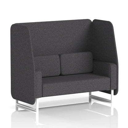 Brixworth Open Booth in Single Tone - 2 Seater