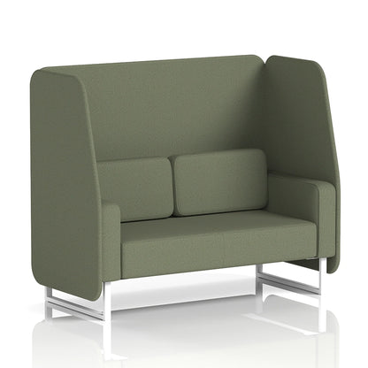 Brixworth Open Booth in Single Tone - 2 Seater