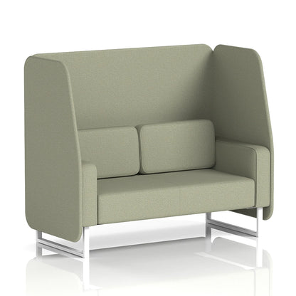 Brixworth Open Booth in Single Tone - 2 Seater