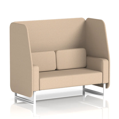 Brixworth Open Booth in Single Tone - 2 Seater