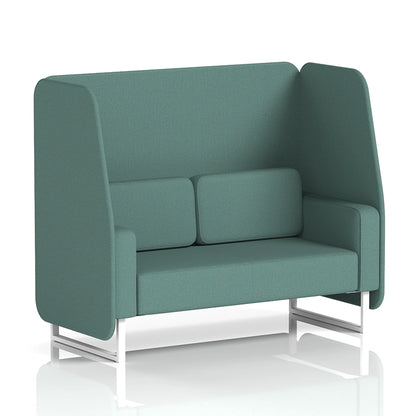 Brixworth Open Booth in Single Tone - 2 Seater