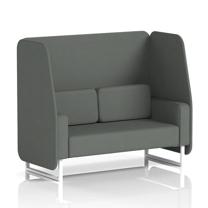 Brixworth Open Booth in Single Tone - 2 Seater