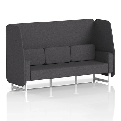 Brixworth Open Booth in Single Tone - 3 Seater