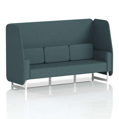 Brixworth Open Booth in Single Tone - 3 Seater