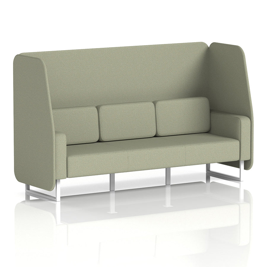 Brixworth Open Booth in Single Tone - 3 Seater