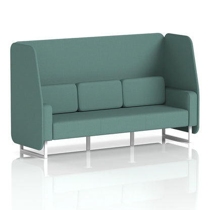 Brixworth Open Booth in Single Tone - 3 Seater
