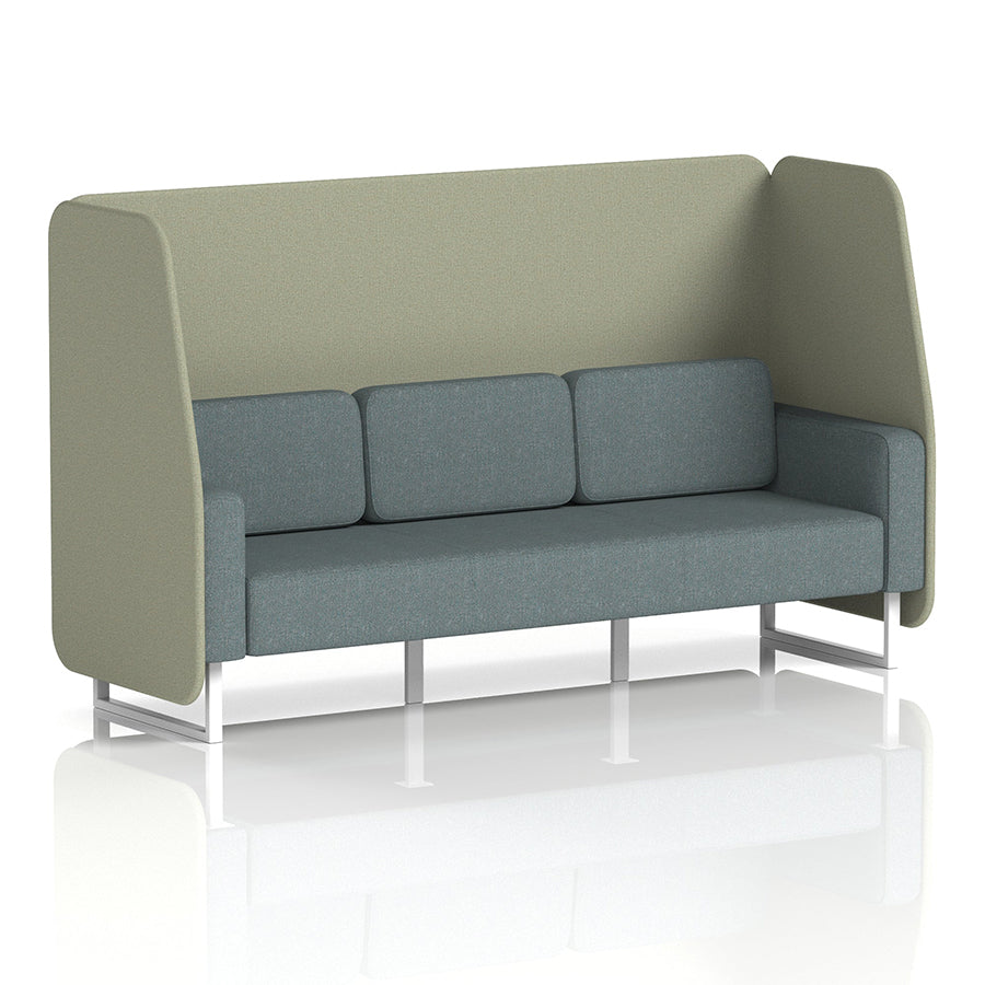 Brixworth Open Booth in Two Tone - 3 Seater