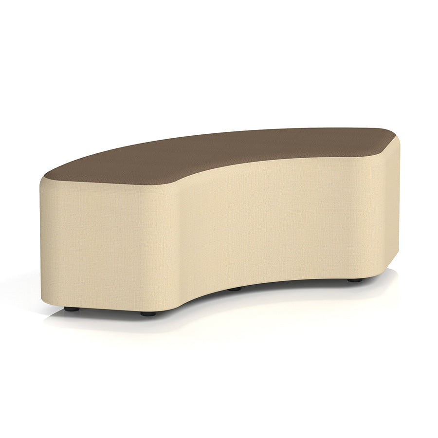 Harlestone Curved Stool in Two Tone - 90 or 180 degree curves