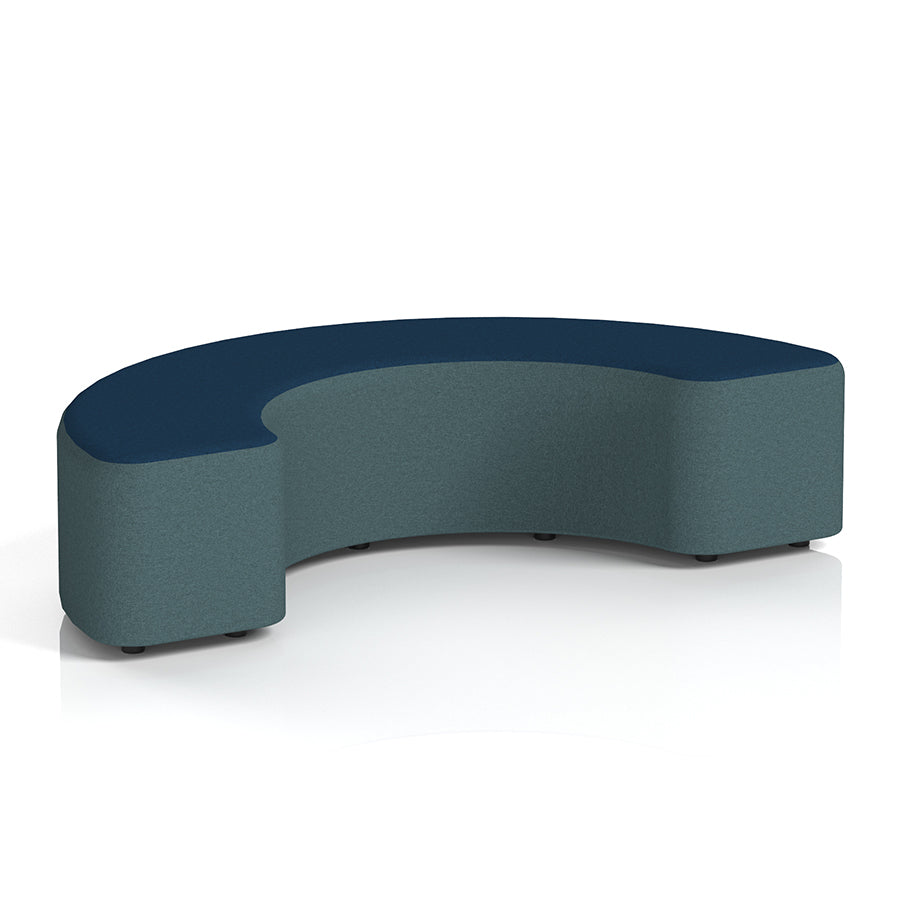 Harlestone Curved Stool in Two Tone - 90 or 180 degree curves