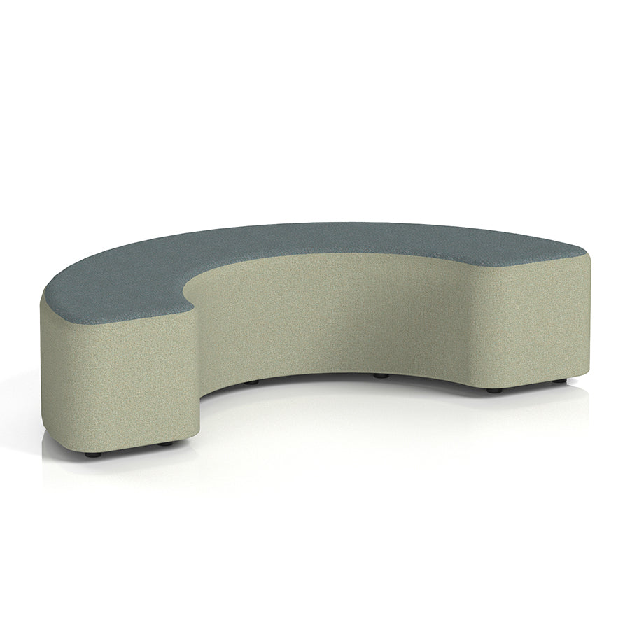 Harlestone Curved Stool in Two Tone - 90 or 180 degree curves