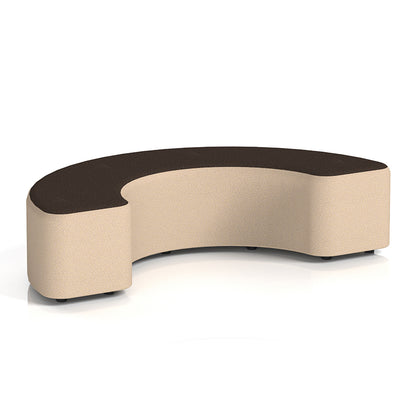 Harlestone Curved Stool in Two Tone - 90 or 180 degree curves