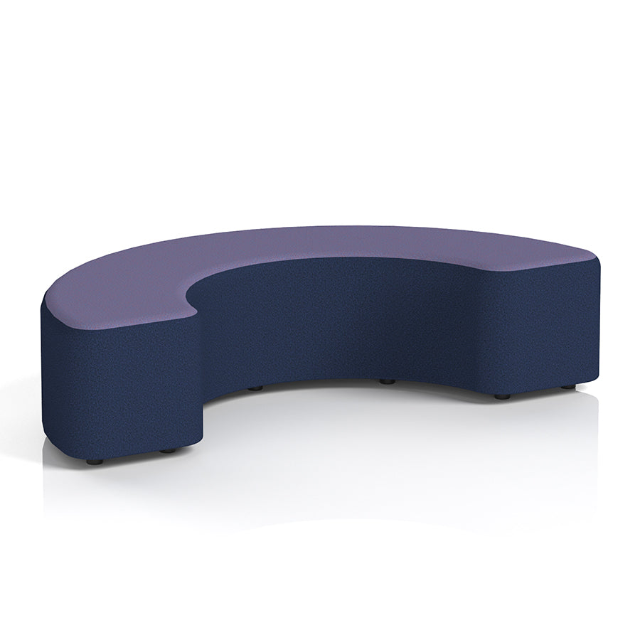 Harlestone Curved Stool in Two Tone - 90 or 180 degree curves