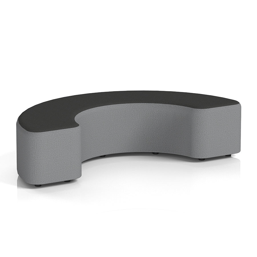 Harlestone Curved Stool in Two Tone - 90 or 180 degree curves