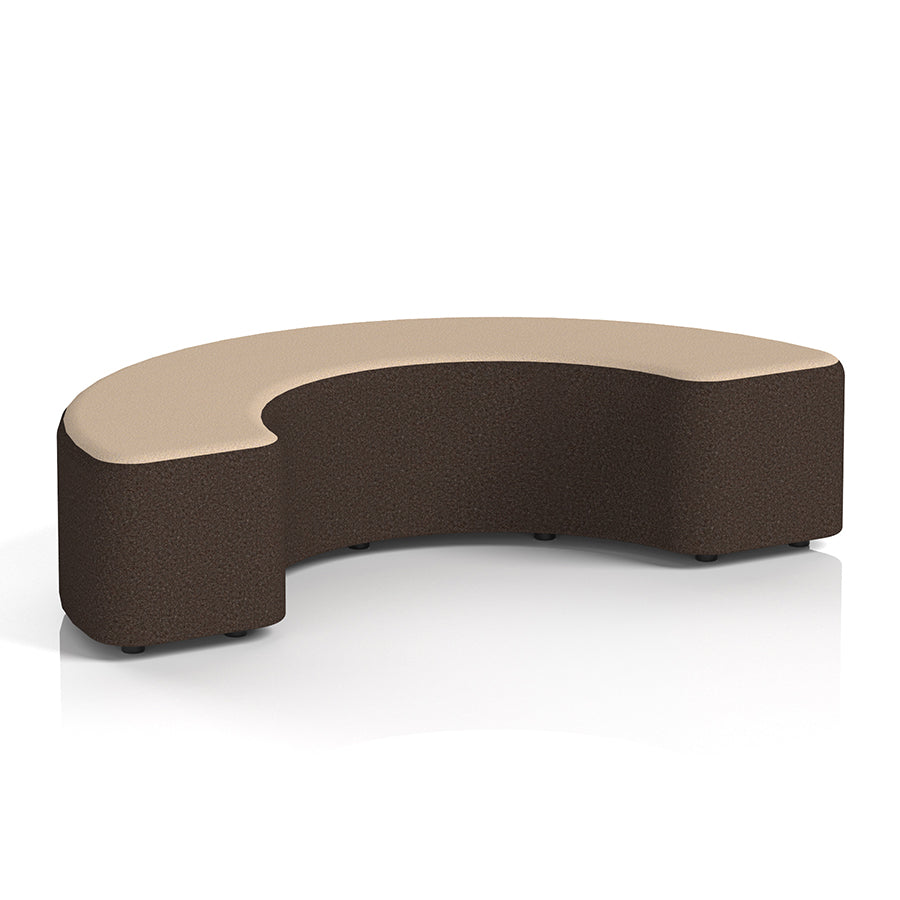 Harlestone Curved Stool in Two Tone - 90 or 180 degree curves