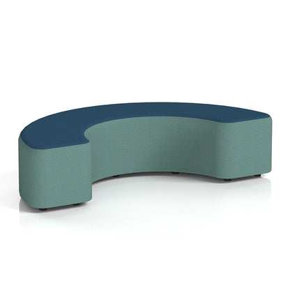 Harlestone Curved Stool in Two Tone - 90 or 180 degree curves