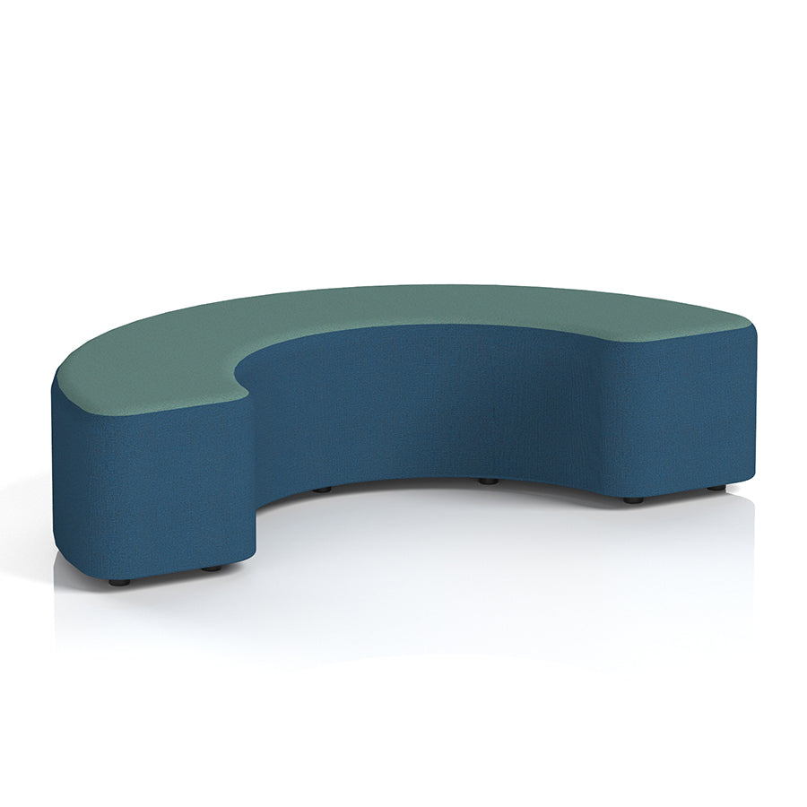 Harlestone Curved Stool in Two Tone - 90 or 180 degree curves