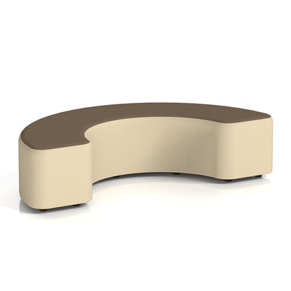 Harlestone Curved Stool in Two Tone - 90 or 180 degree curves