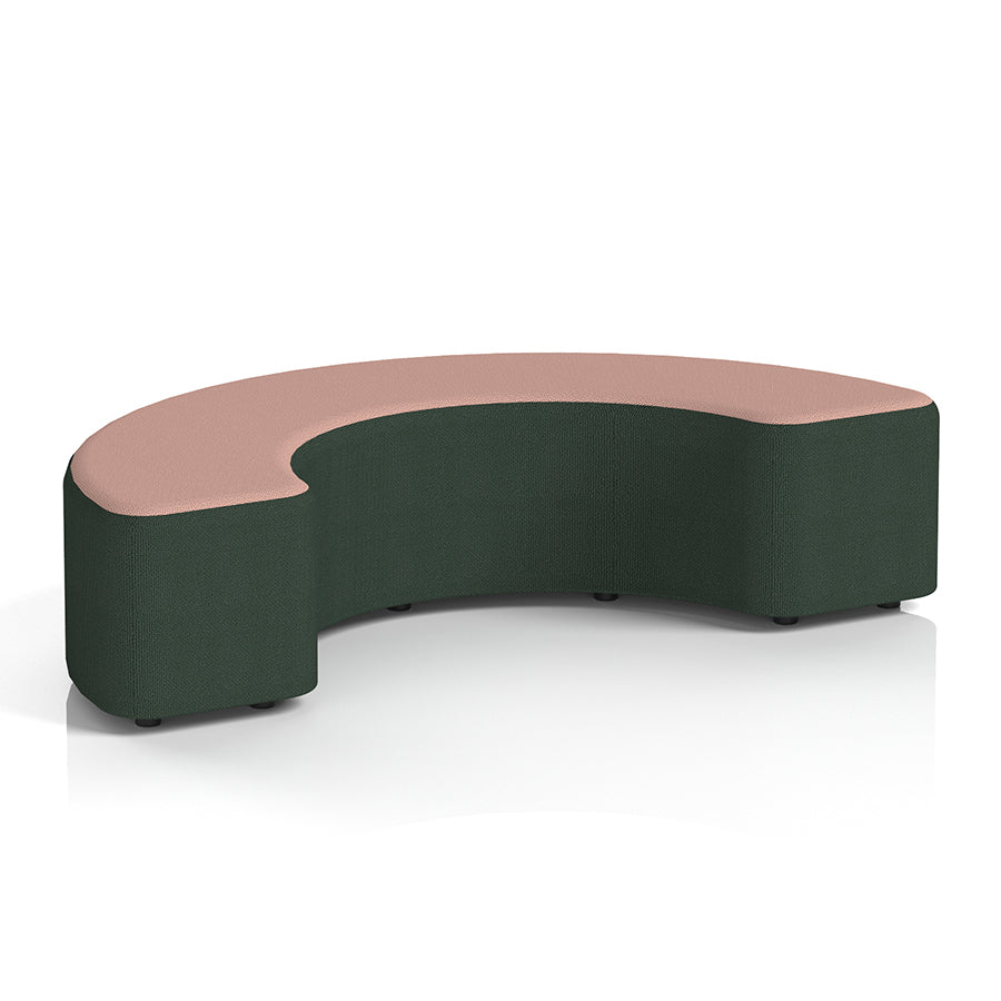 Harlestone Curved Stool in Two Tone - 90 or 180 degree curves