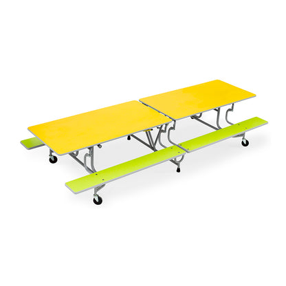 Rectangular BY65 Bench Mobile Folding Dining Unit 2450mm