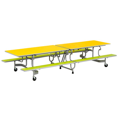 Rectangular BY65 Bench Mobile Folding Dining Unit 2450mm