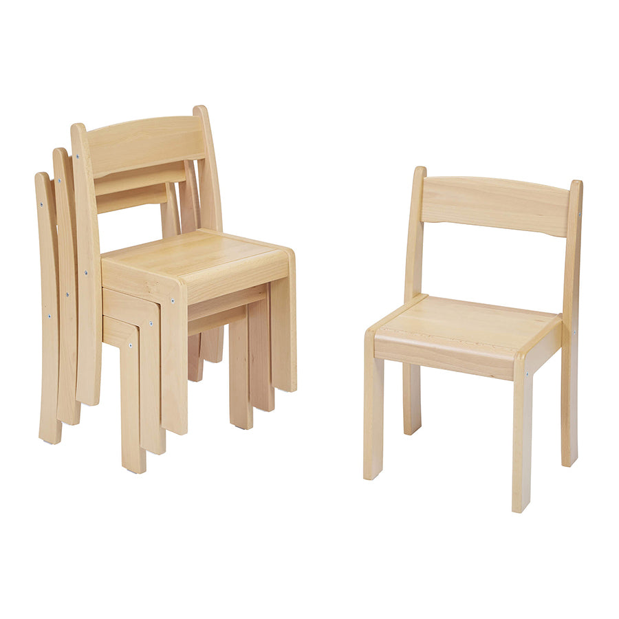 Beechwood Stackable Chairs Natural