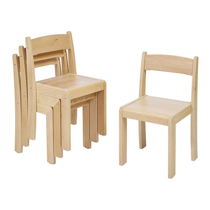 Beechwood Stackable Chairs Natural