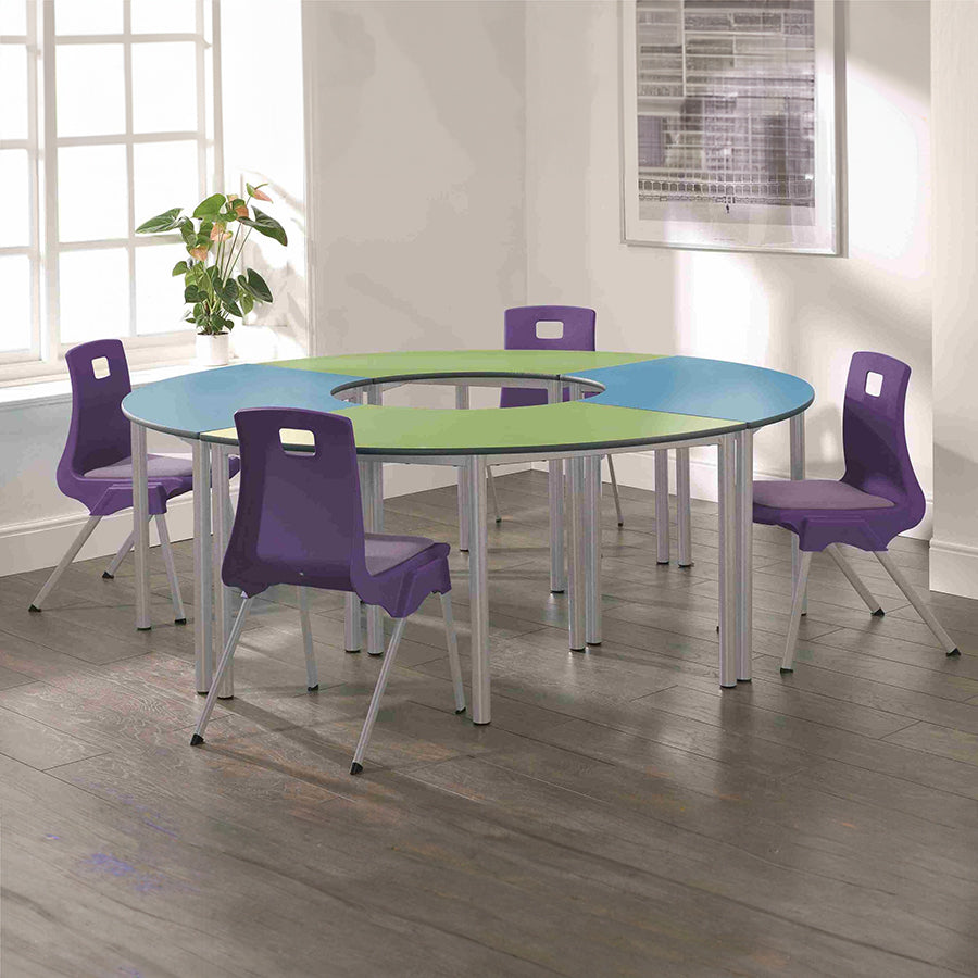 ST Classroom Chair Purple Poly Seat with Light Grey Duraform Frame Lifestyle Image