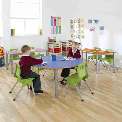 ST Classroom Chair Tangy Green Seat with Light Grey Duraform Frame Lifestyle Image