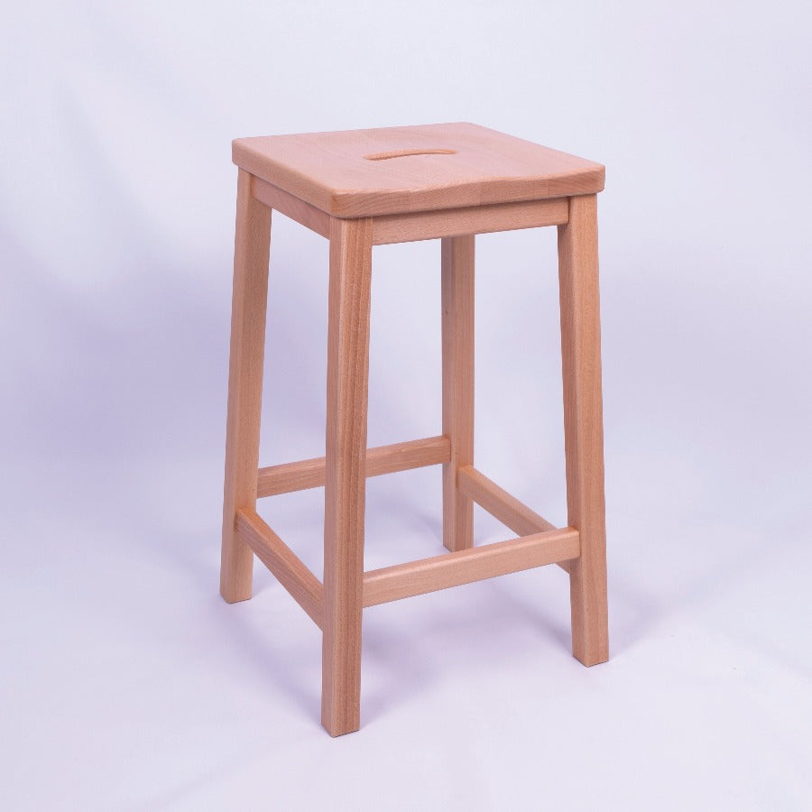 Heritage Beech Traditional Lab Stool Available from Stock