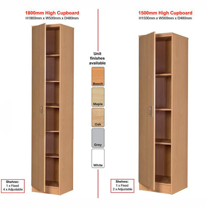 Smart Storage Single Premium High Cupboard W500mm