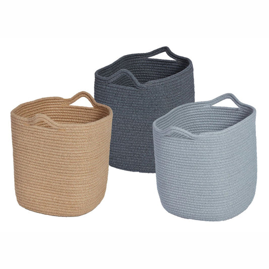 Rope Storage Baskets (3 Colours - Set of 10 baskets)