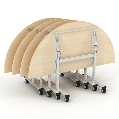 Scrum Semi-Circular Flip-Top Table
