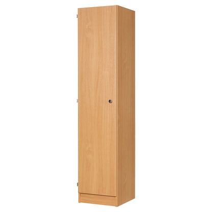 Secondary Height One Door Premium Wooden Locker - H1800mm Flat Top with knob handle