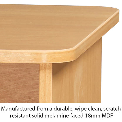Kubbyclass® Single Pedestal 7 Tray Desk