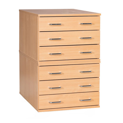 Smart Storage 6 Drawer A2 Planchest - Static