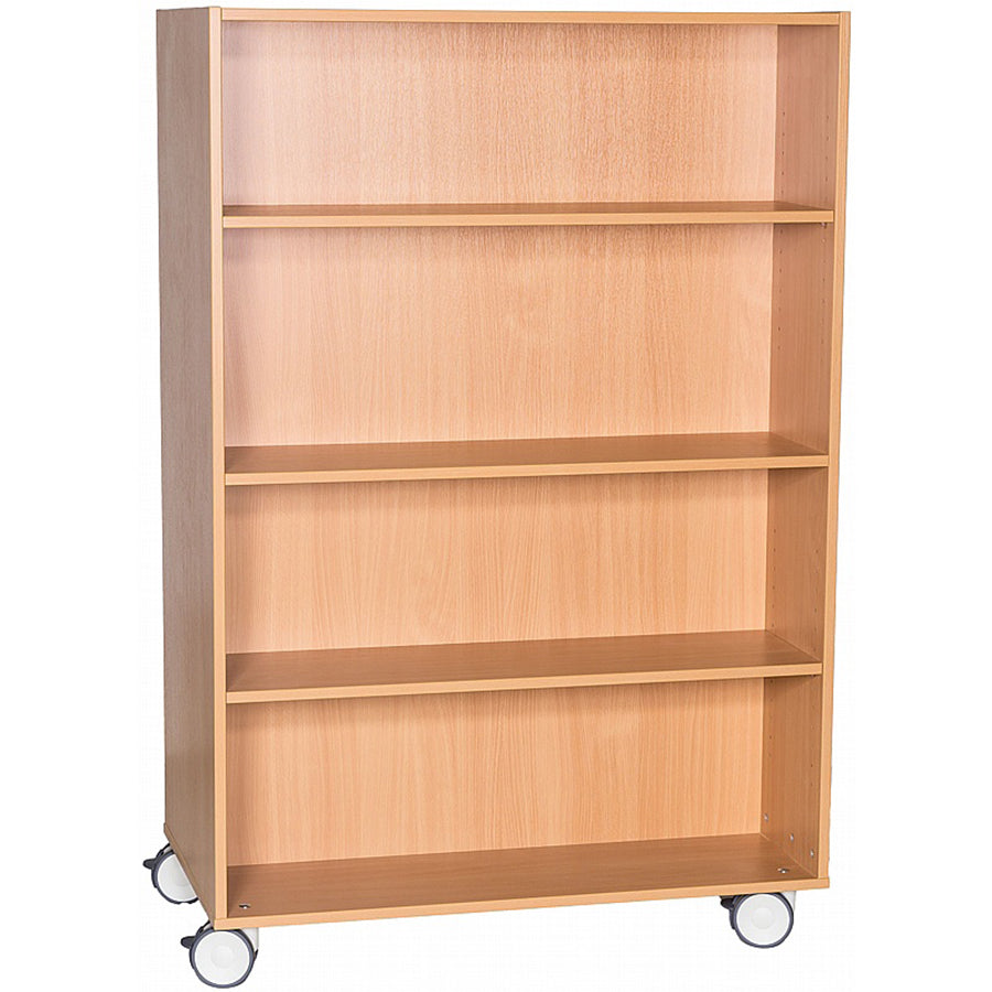 Smart Storage Britannia High Mobile Double Sided Bookcase H1500mm