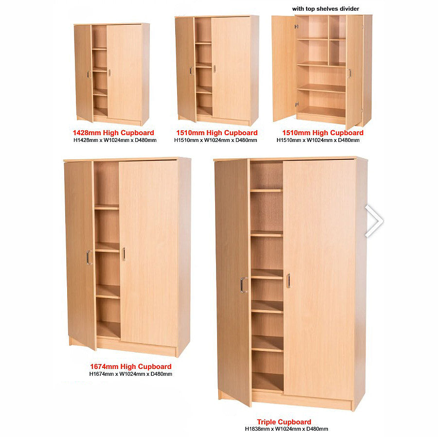 Smart Storage Double High Cupboards W1024mm - 5 Heights