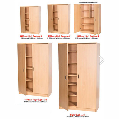 Smart Storage Double High Cupboards W1024mm - 5 Heights